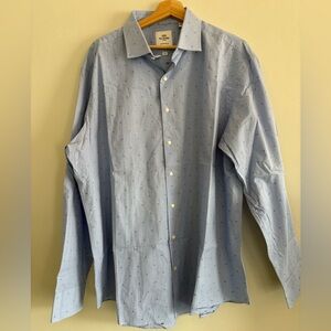 Men's Ben Sherman Light Blue Polka Dot Dress Shirt